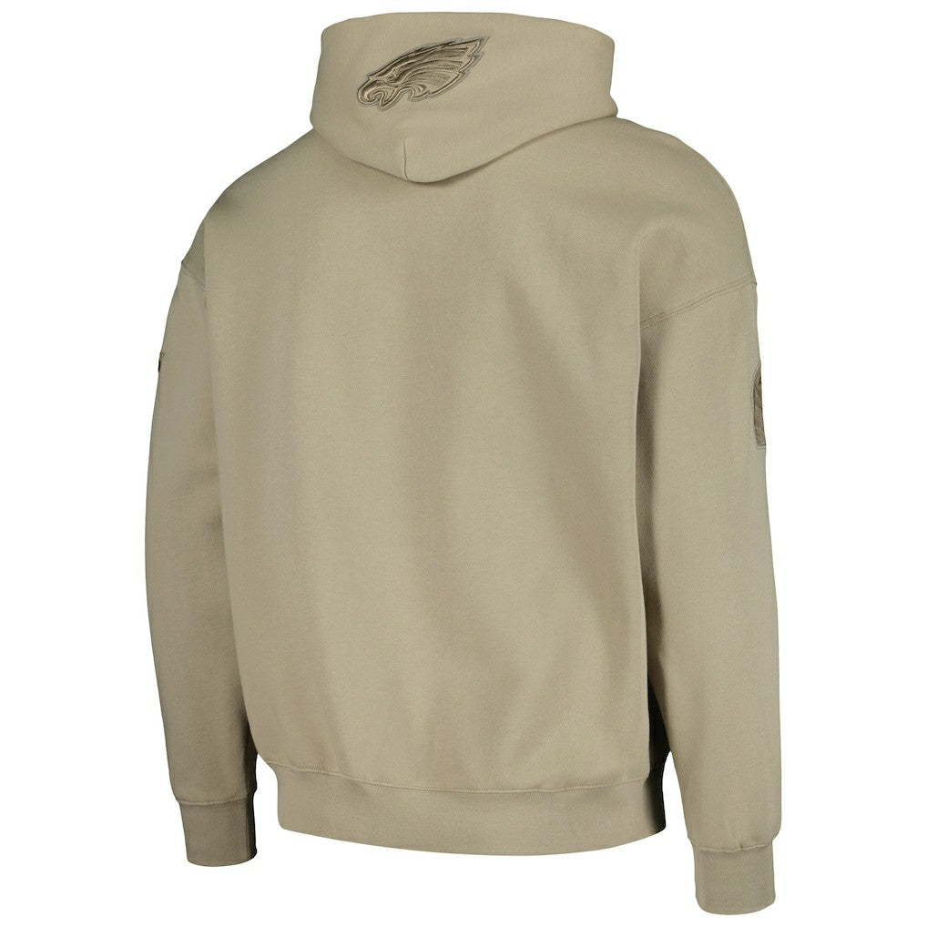 Jalen Hurts Philadelphia Eagles Pro Standard Player Name & Number Pullover Hoodie Tan