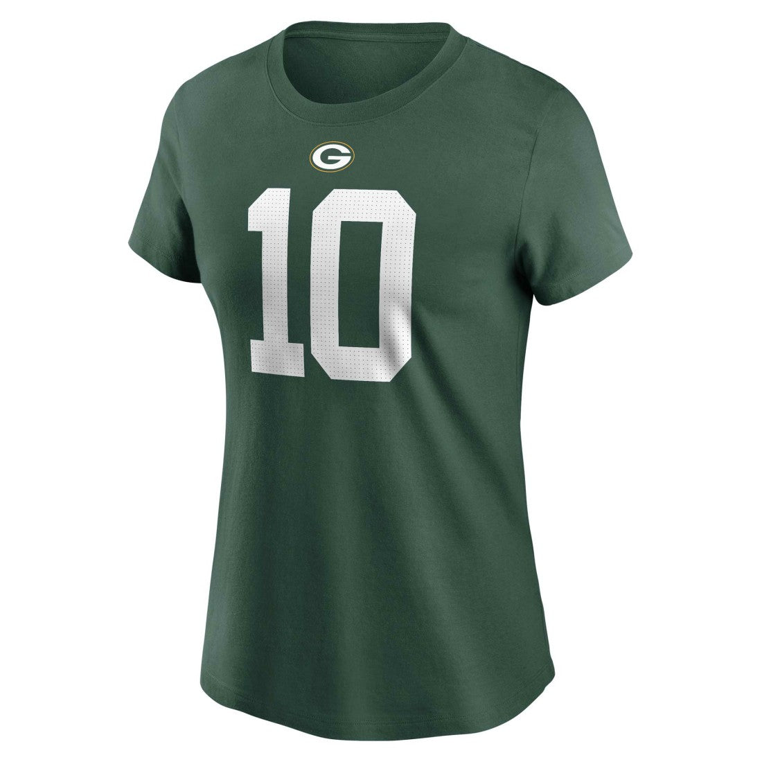 Jordan Love Green Bay Packers Women's Player Name & Number T-Shirt Green