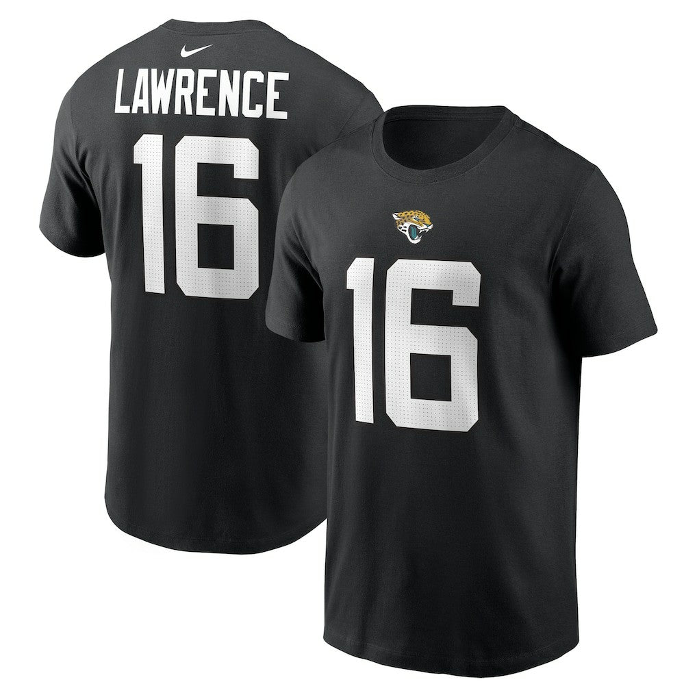 Trevor Lawrence Jacksonville Jaguars Player Name & Number T-Shirt Black