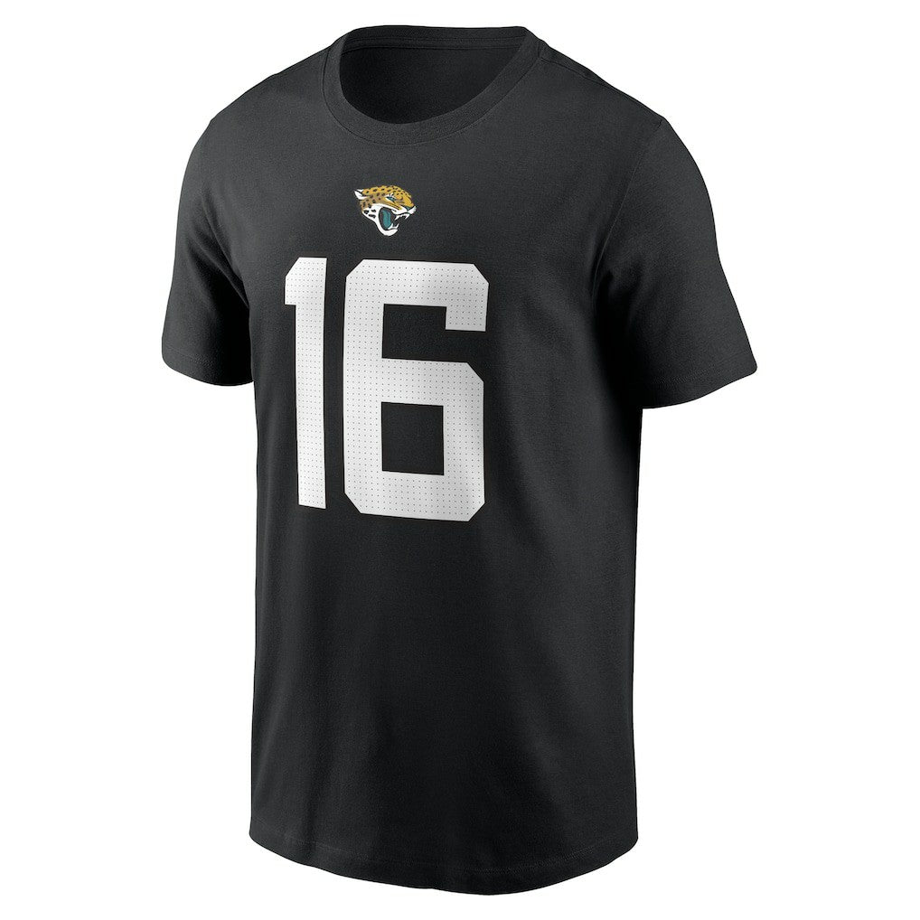 Trevor Lawrence Jacksonville Jaguars Player Name & Number T-Shirt Black