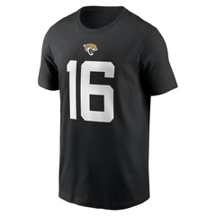 Trevor Lawrence Jacksonville Jaguars Player Name & Number T-Shirt Black