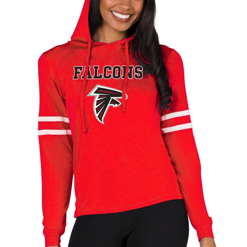 Atlanta Falcons Concepts Sport Women's Marathon Lightweight Lounge Pullover Hoodie Red