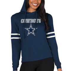 Dallas Cowboys Concepts Sport Women's Marathon Lightweight Lounge Pullover Hoodie Navy