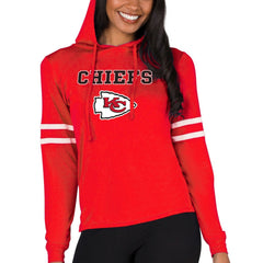 Kansas City Chiefs Concepts Sport Women's Marathon Lightweight Lounge Pullover Hoodie Red