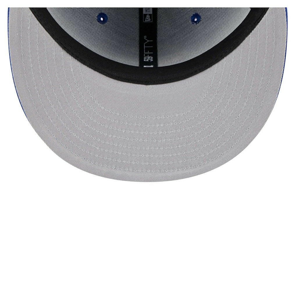 Philadelphia 76ers Piped & Flocked 59Fifty Fitted Hat Royal