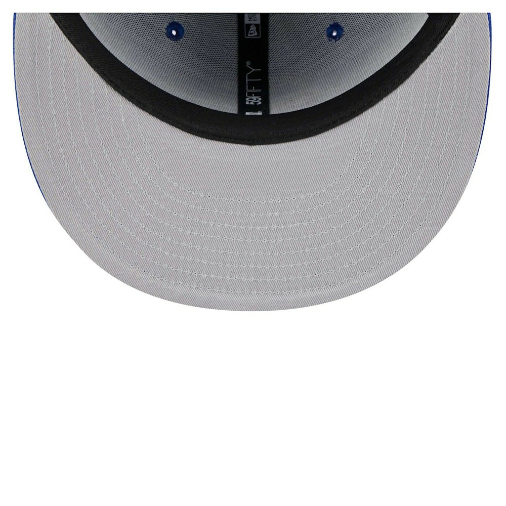 Philadelphia 76ers Piped & Flocked 59Fifty Fitted Hat Royal