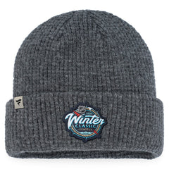 NHL Vegas Golden Knights Fanatics 2024 NHL Winter Classic Fisherman Cuffed Knit Hat - Charcoal