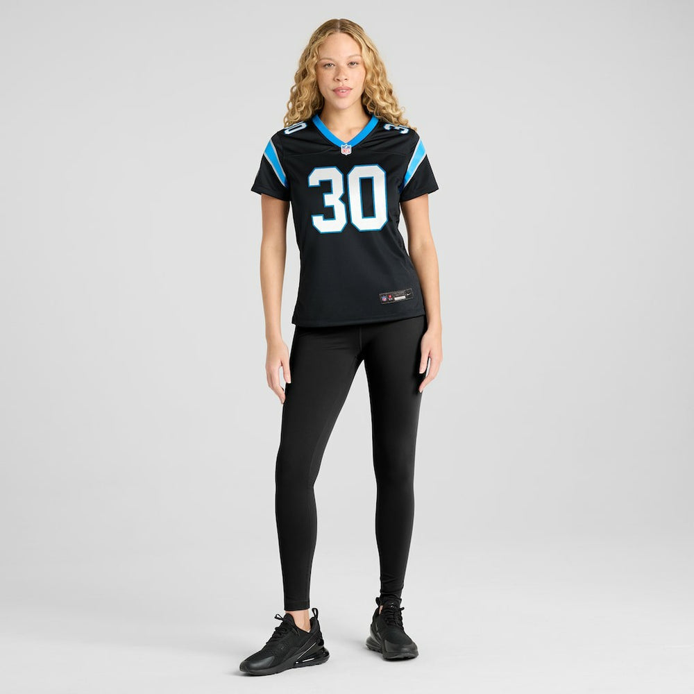 Chuba Hubbard Carolina Panthers Women's Team Game Jersey Black