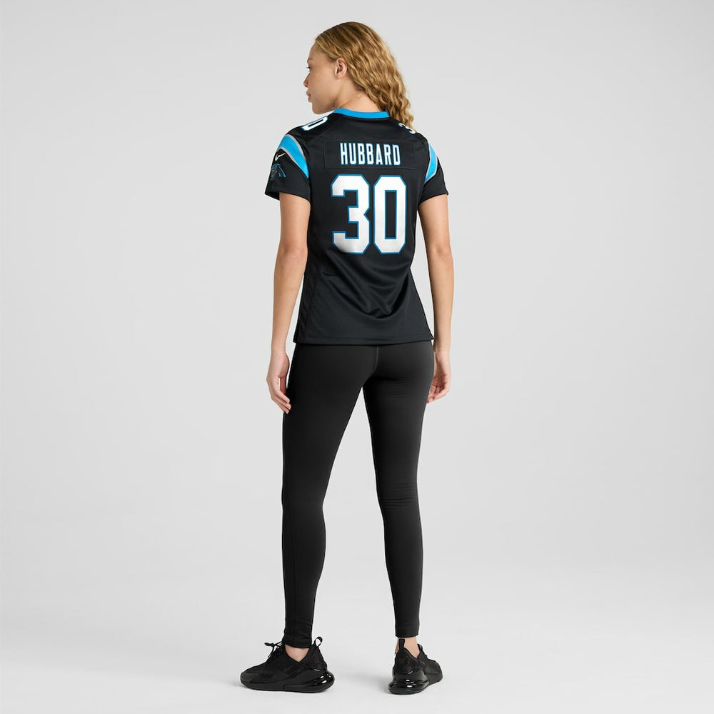 Chuba Hubbard Carolina Panthers Women's Team Game Jersey Black