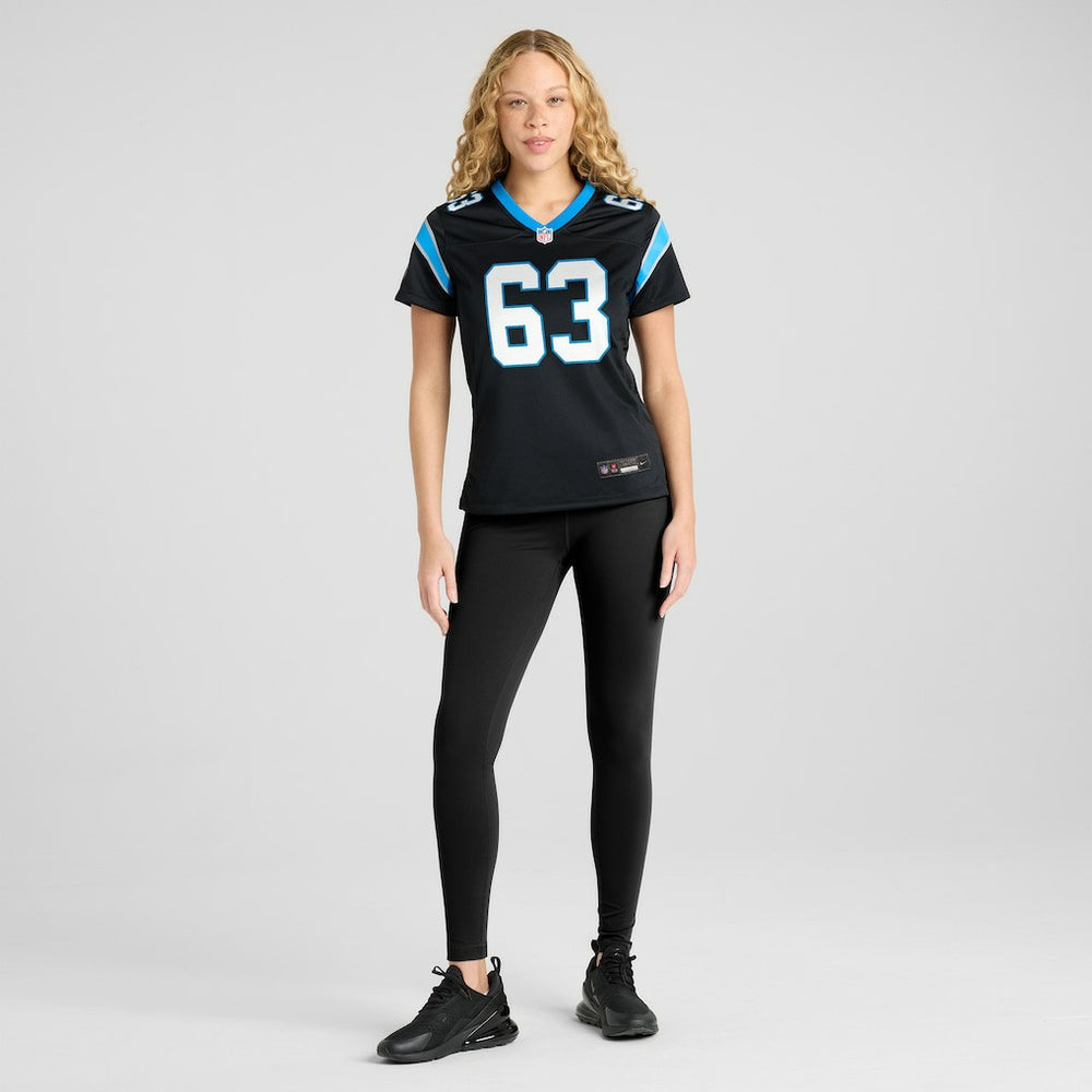 Austin Corbett Carolina Panthers Women's Team Game Jersey Black