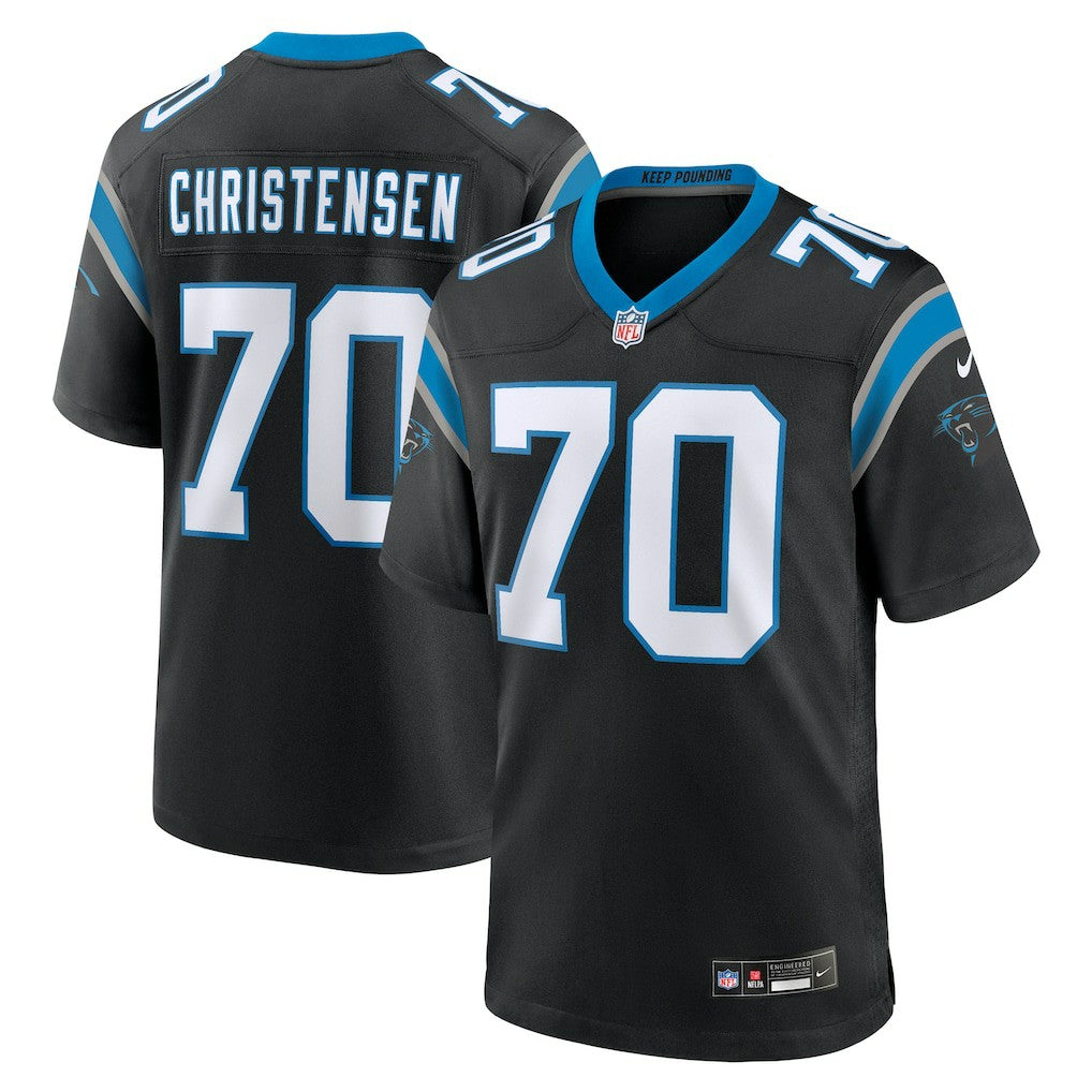 Brady Christensen Carolina Panthers Team Game Jersey Black