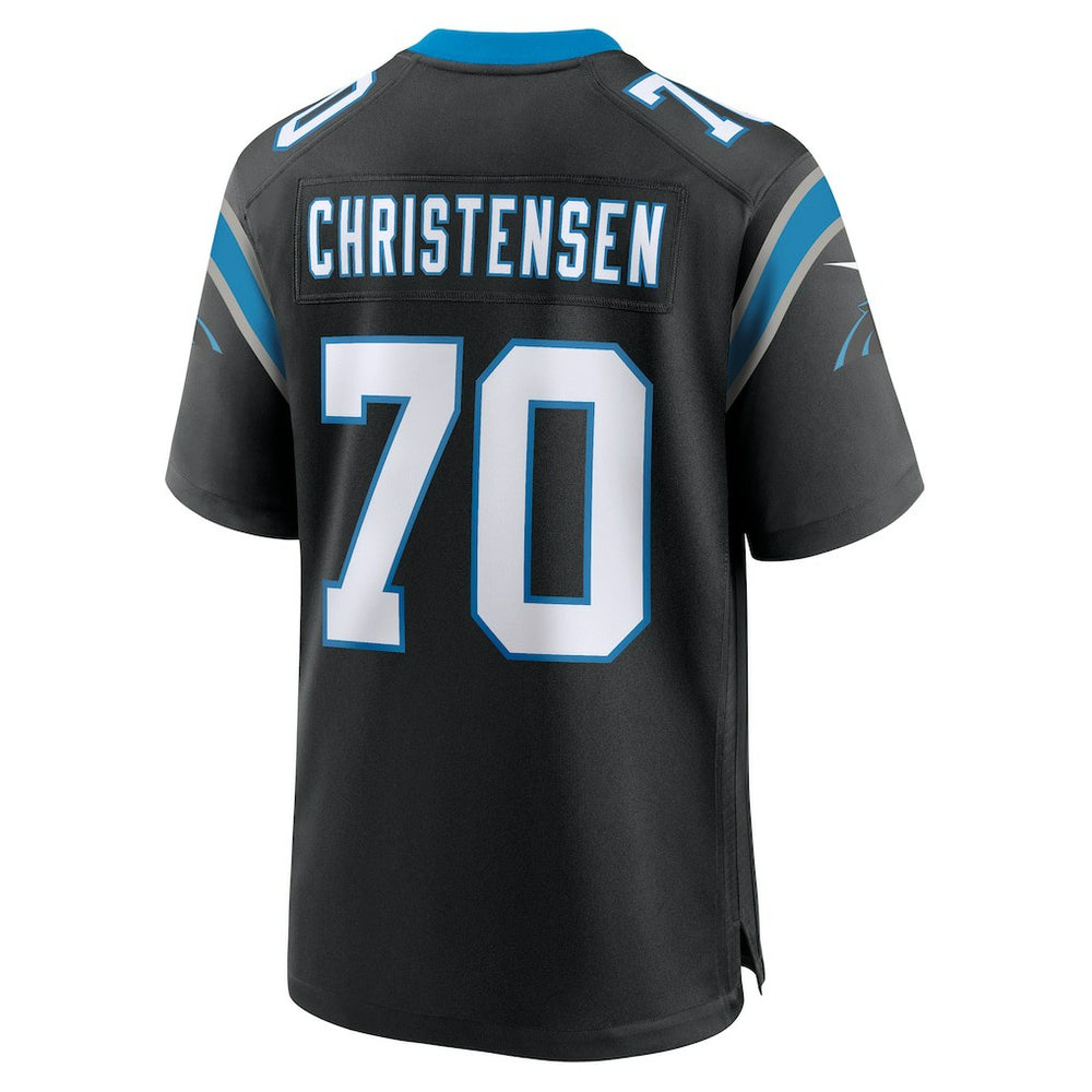 Brady Christensen Carolina Panthers Team Game Jersey Black