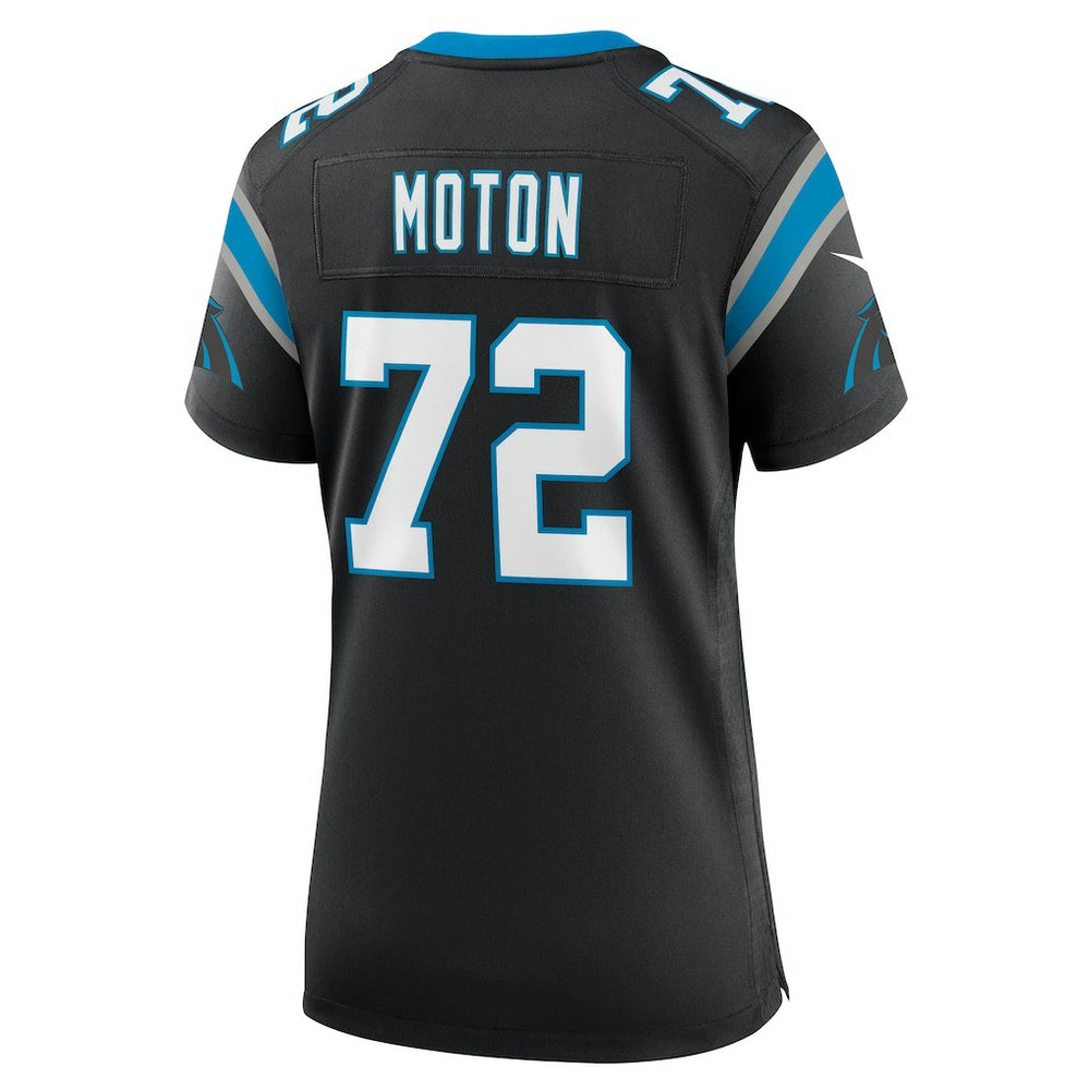 Taylor Moton Carolina Panthers Women's Team Game Jersey Black