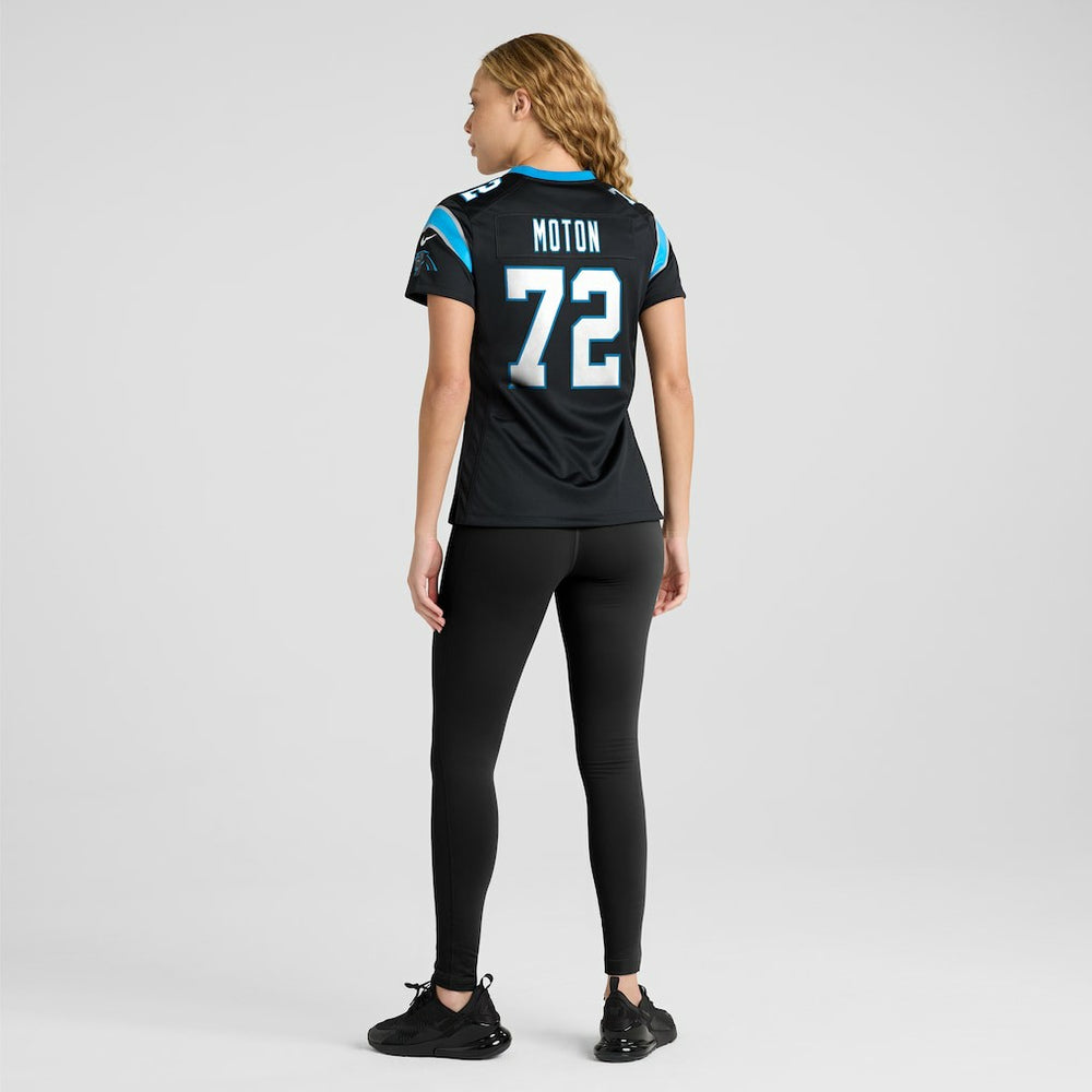 Taylor Moton Carolina Panthers Women's Team Game Jersey Black