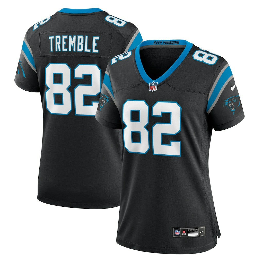 Tommy Tremble Carolina Panthers Women's Team Game Jersey Black