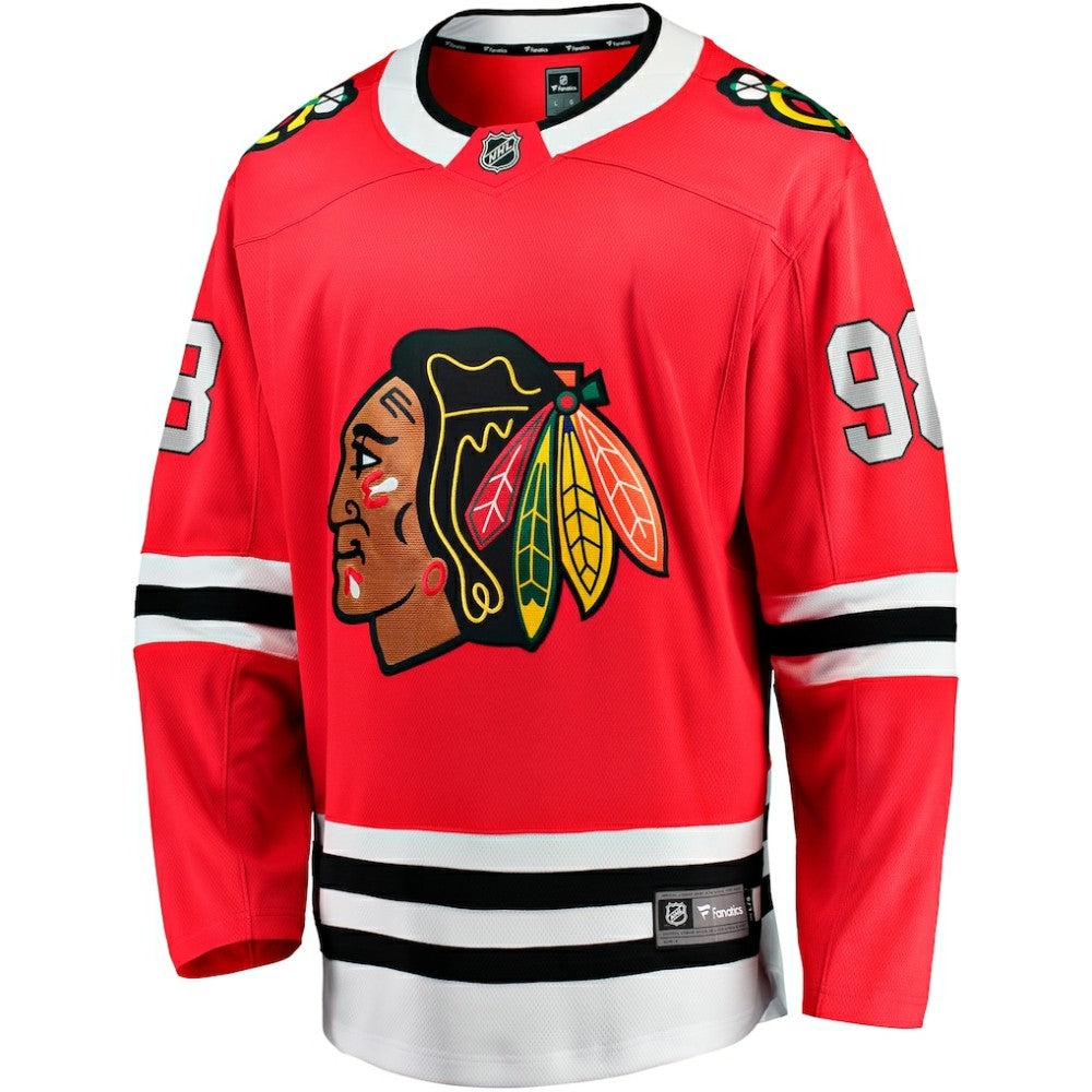 NHL Connor Bedard Chicago Blackhawks Fanatics Home Breakaway Player Jersey - Red