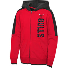 Chicago Bulls Preschool Post-Up Full-Zip Hoodie Red
