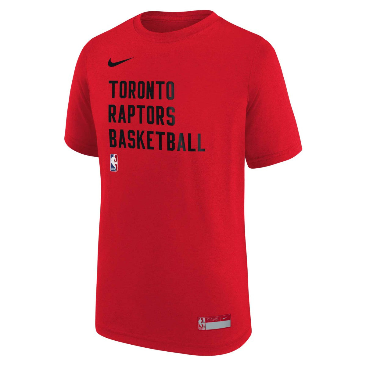 Toronto Raptors Youth Essential Practice T-Shirt Red