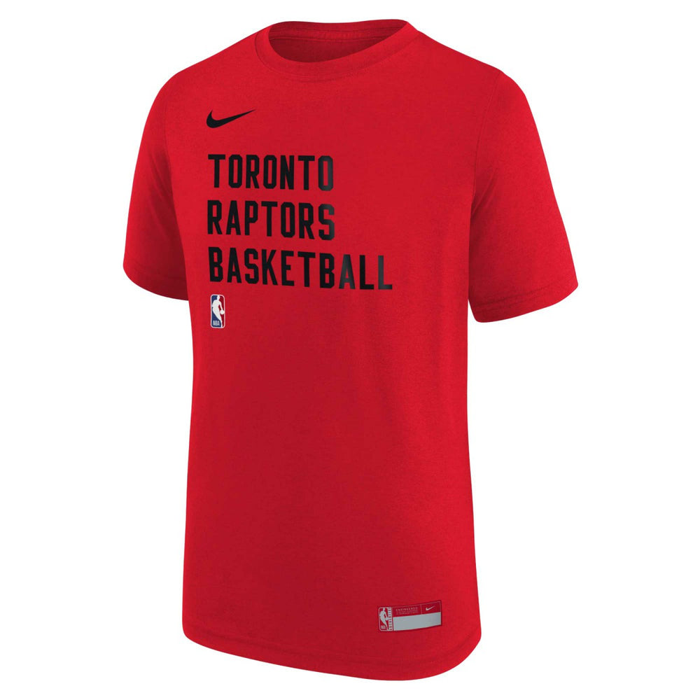 Toronto Raptors Youth Essential Practice T-Shirt Red