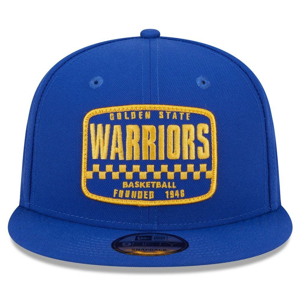Golden State Warriors Rally Drive Finish Line Patch 9FIFTY Snapback Hat Royal
