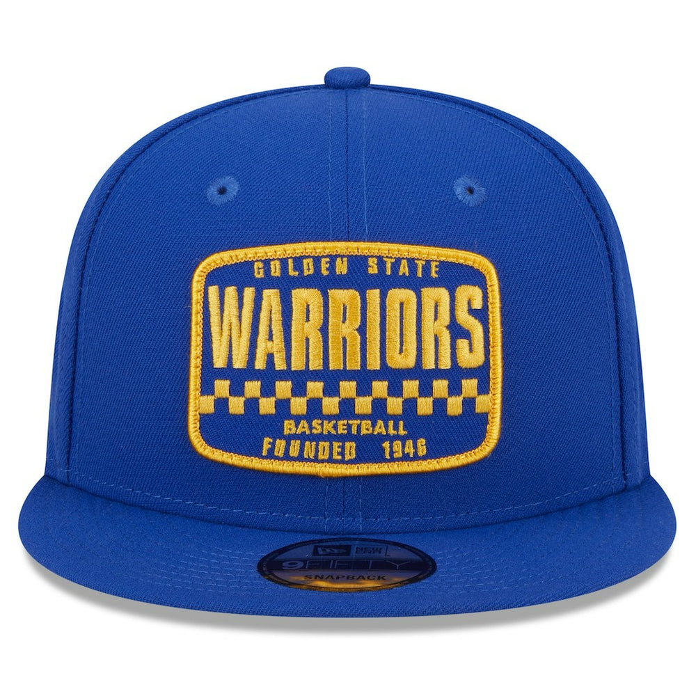 Golden State Warriors Rally Drive Finish Line Patch 9FIFTY Snapback Hat Royal