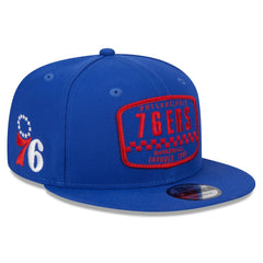 Philadelphia 76ers Rally Drive Finish Line Patch 9FIFTY Snapback Hat Royal