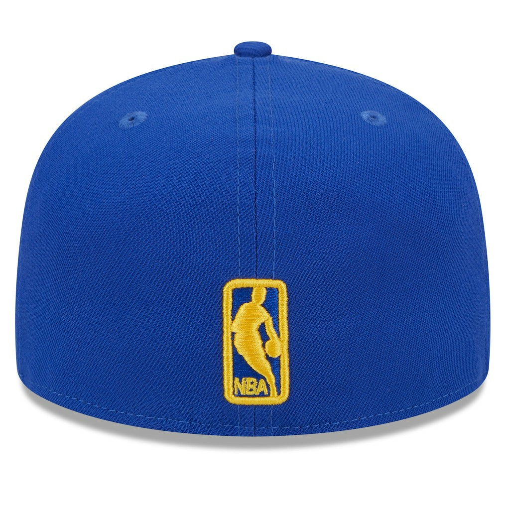 Golden State Warriors Rally Drive Side Patch 59FIFTY Fitted Hat Royal