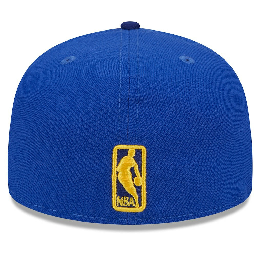 Golden State Warriors Rally Drive Checkerboard 59FIFTY Crown Fitted Hat Royal