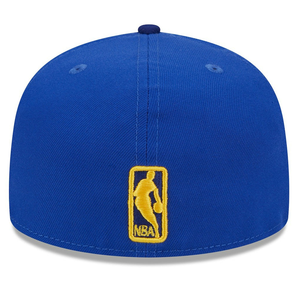 Golden State Warriors Rally Drive Checkerboard 59FIFTY Crown Fitted Hat Royal