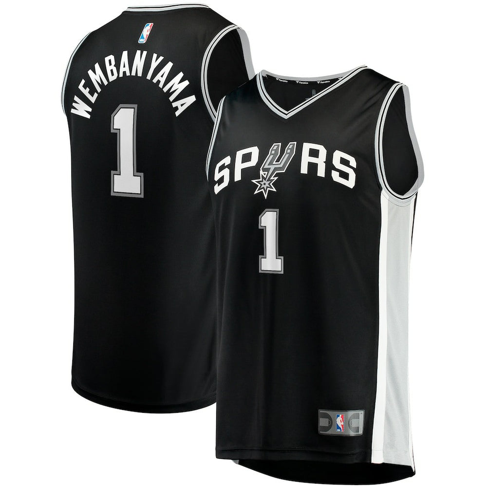 Victor Wembanyama San Antonio Spurs Fast Break Replica Jersey Icon Edition Black