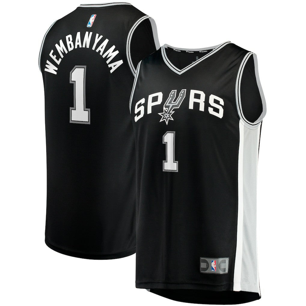 Victor Wembanyama San Antonio Spurs Fast Break Replica Jersey Icon Edition Black