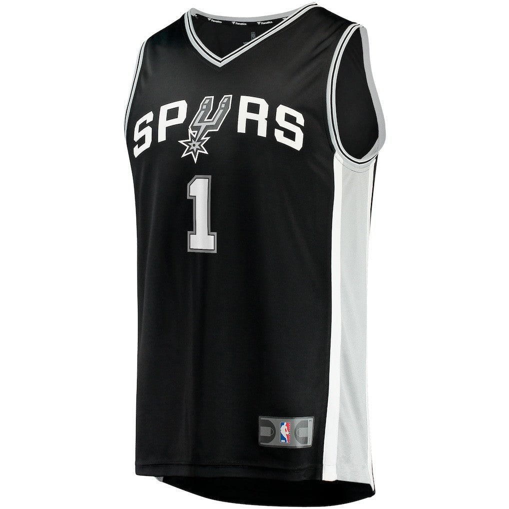 Victor Wembanyama San Antonio Spurs Fast Break Replica Jersey Icon Edition Black