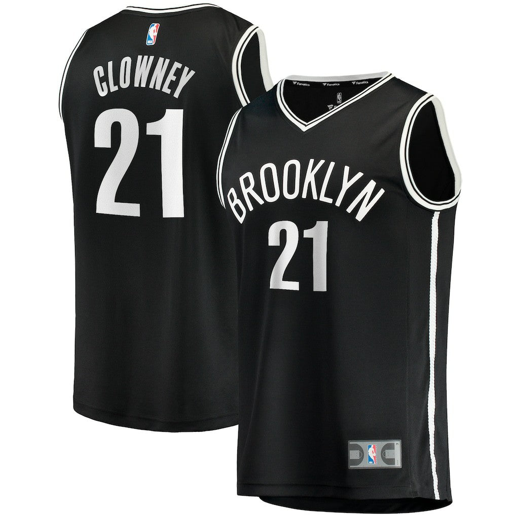 Noah Clowney Brooklyn Nets Fast Break Replica Jersey Icon Edition Black