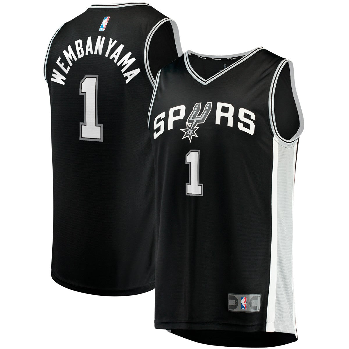 Victor Wembanyama San Antonio Spurs Youth Fast Break Replica Jersey Icon Edition Black