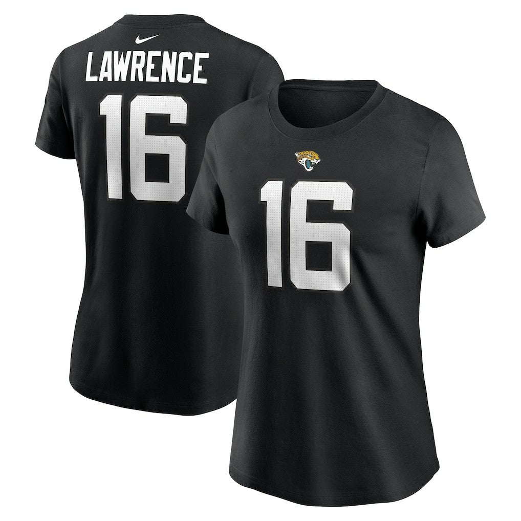 Trevor Lawrence Jacksonville Jaguars Women's Player Name & Number T-Shirt Black