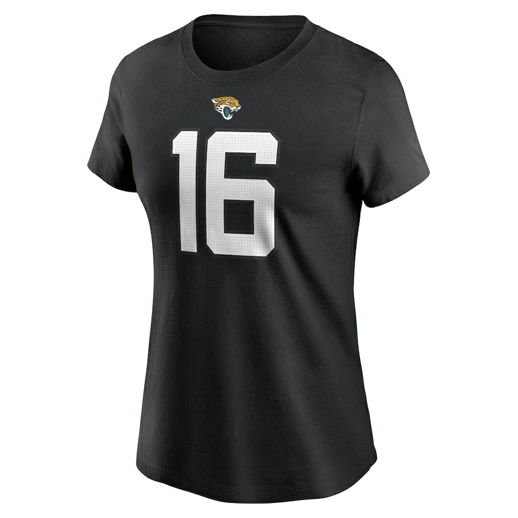 Trevor Lawrence Jacksonville Jaguars Women's Player Name & Number T-Shirt Black