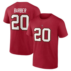 Ronde Barber Tampa Bay Buccaneers Retired Player Icon Name & Number T-Shirt Red