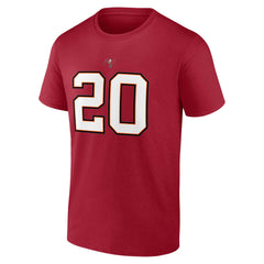 Ronde Barber Tampa Bay Buccaneers Retired Player Icon Name & Number T-Shirt Red