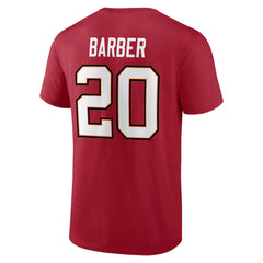 Ronde Barber Tampa Bay Buccaneers Retired Player Icon Name & Number T-Shirt Red