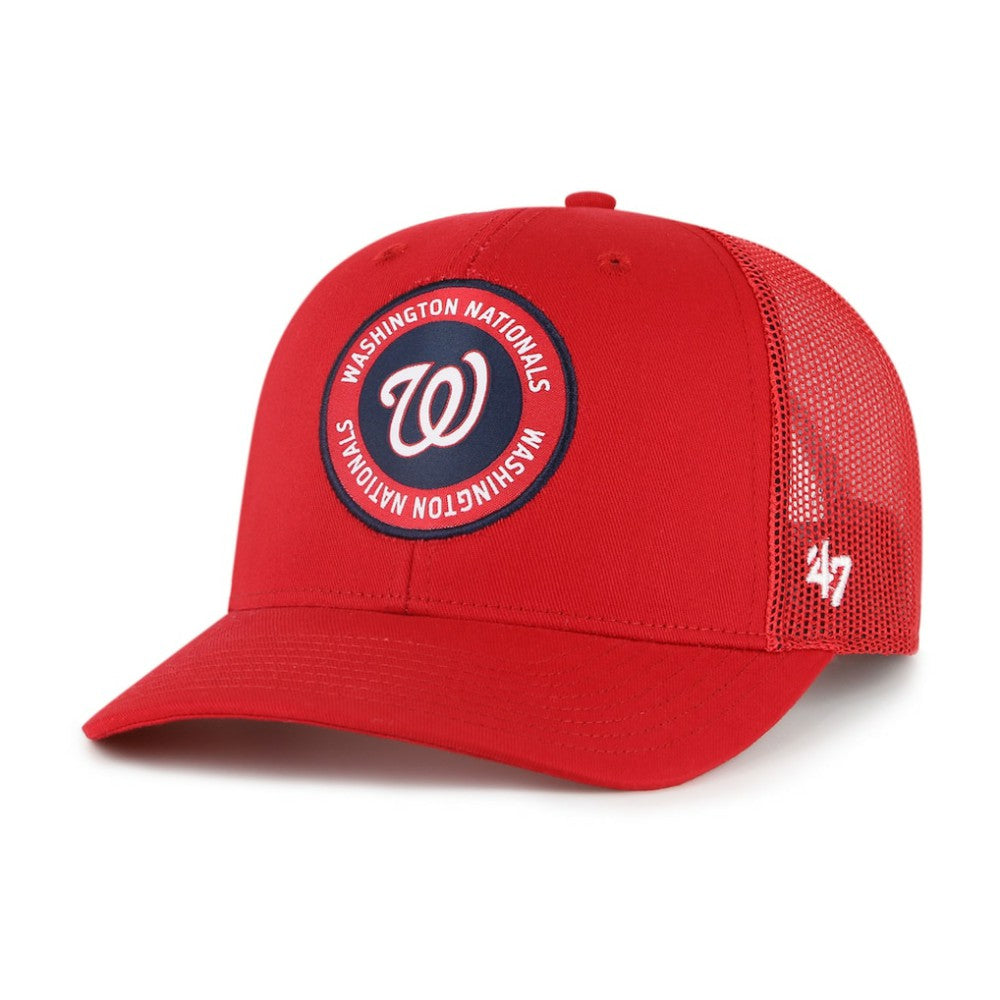 Washington Nationals '47 Unveil Trucker Adjustable Hat - Red Hats