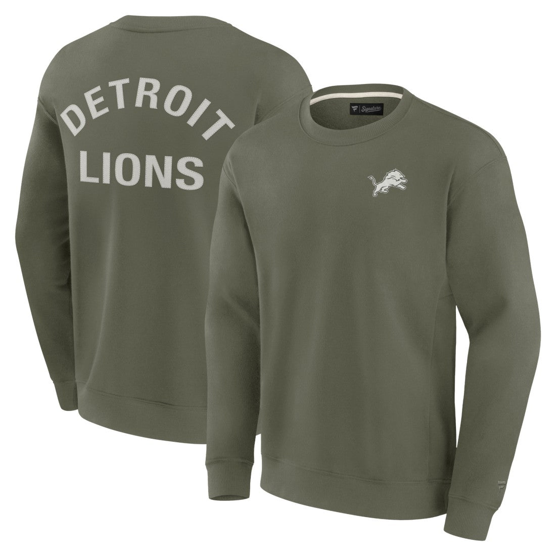 Detroit Lions Unisex Elements Super Soft Pullover Sweatshirt Olive