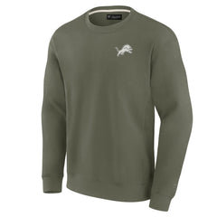 Detroit Lions Unisex Elements Super Soft Pullover Sweatshirt Olive