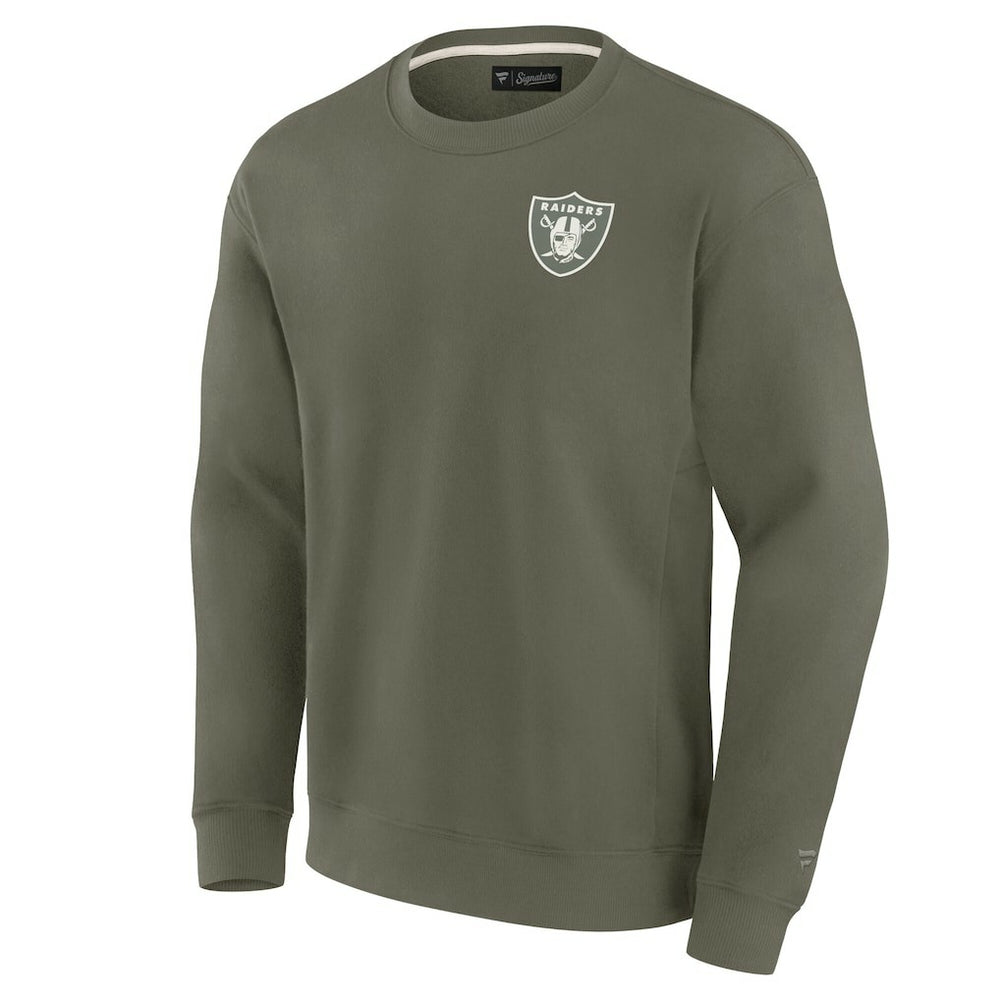 Las Vegas Raiders Unisex Elements Super Soft Pullover Sweatshirt Olive