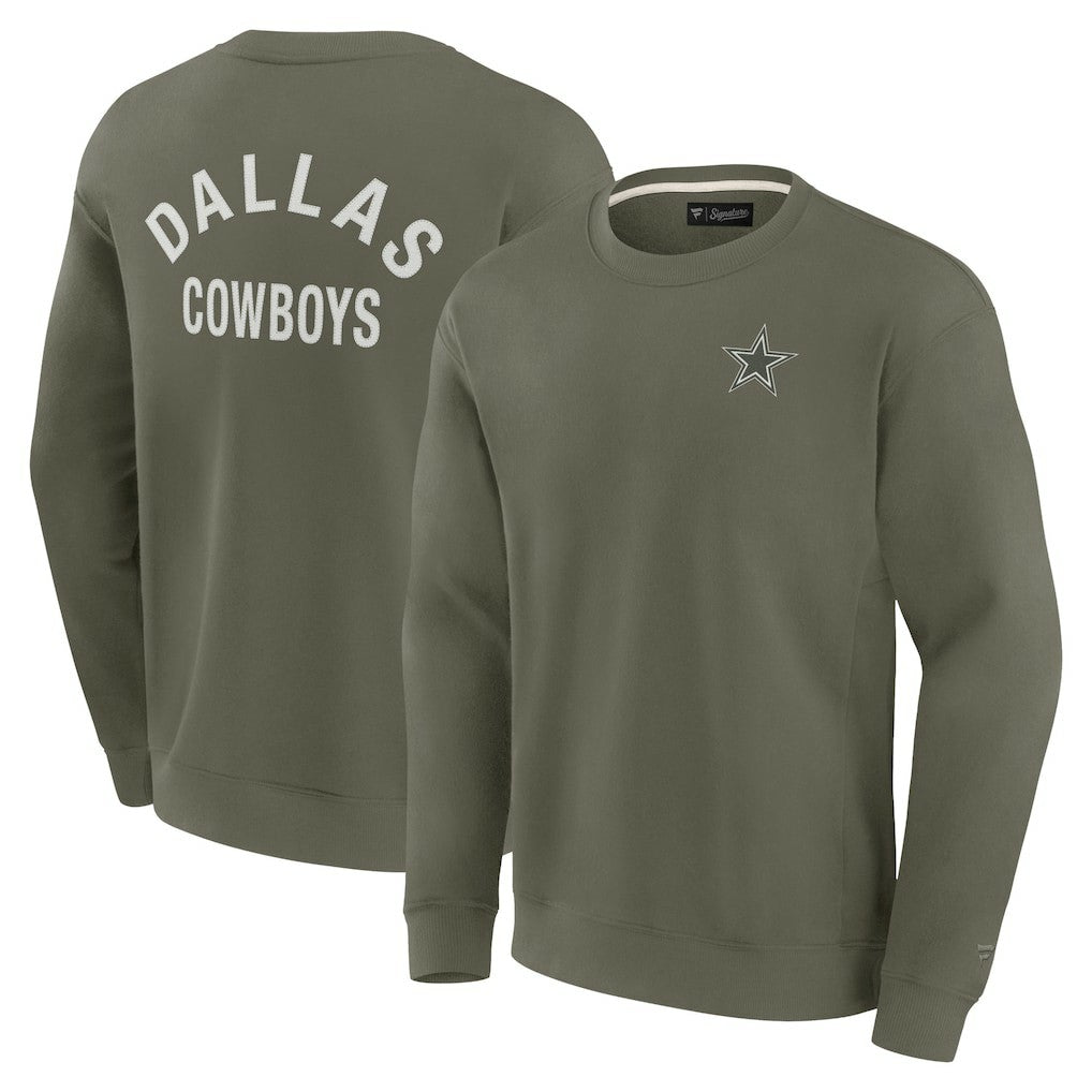 Dallas Cowboys Unisex Elements Super Soft Pullover Sweatshirt Olive