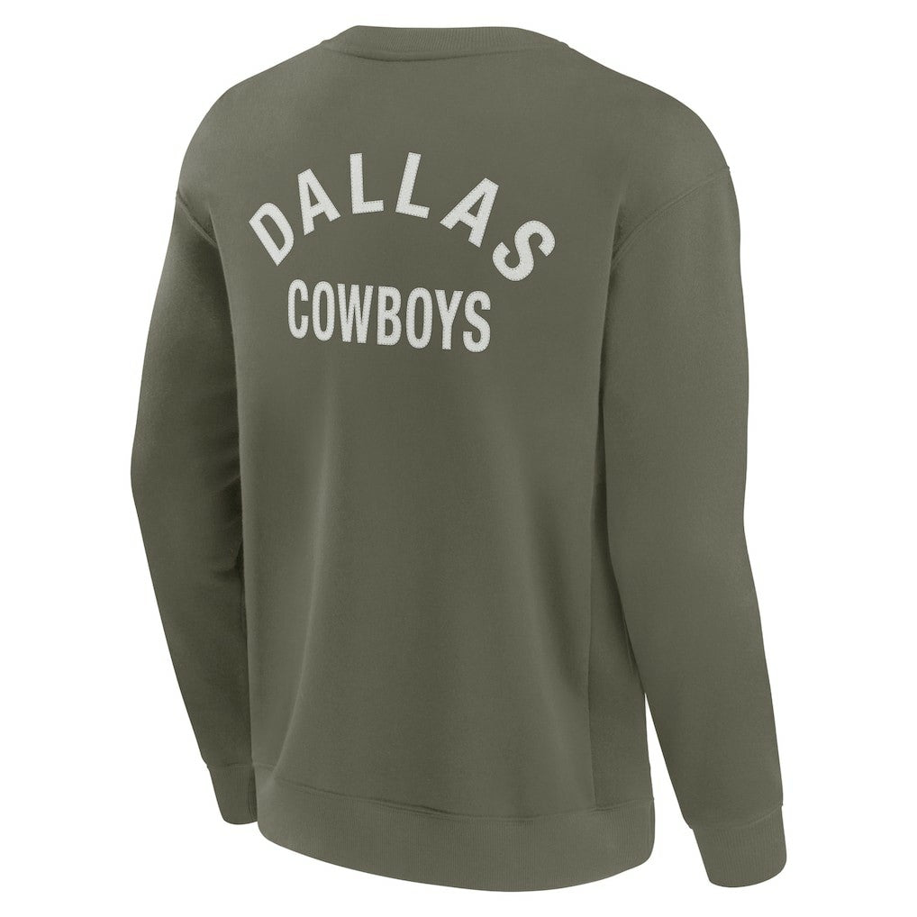 Dallas Cowboys Unisex Elements Super Soft Pullover Sweatshirt Olive