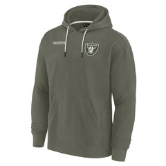 Las Vegas Raiders Unisex Elements Super Soft Fleece Pullover Hoodie Olive