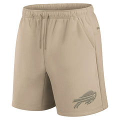 Buffalo Bills Unisex Elements Super Soft Fleece Shorts Khaki