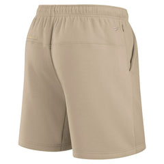Las Vegas Raiders Unisex Elements Super Soft Fleece Shorts Khaki