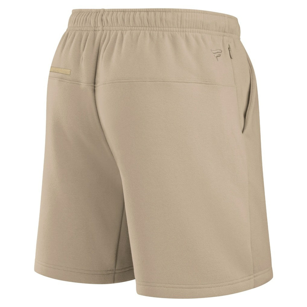 Minnesota Vikings Unisex Elements Super Soft Fleece Shorts Khaki