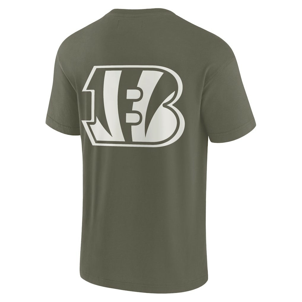 Cincinnati Bengals Unisex Elements Super Soft Short Sleeve T-Shirt Olive